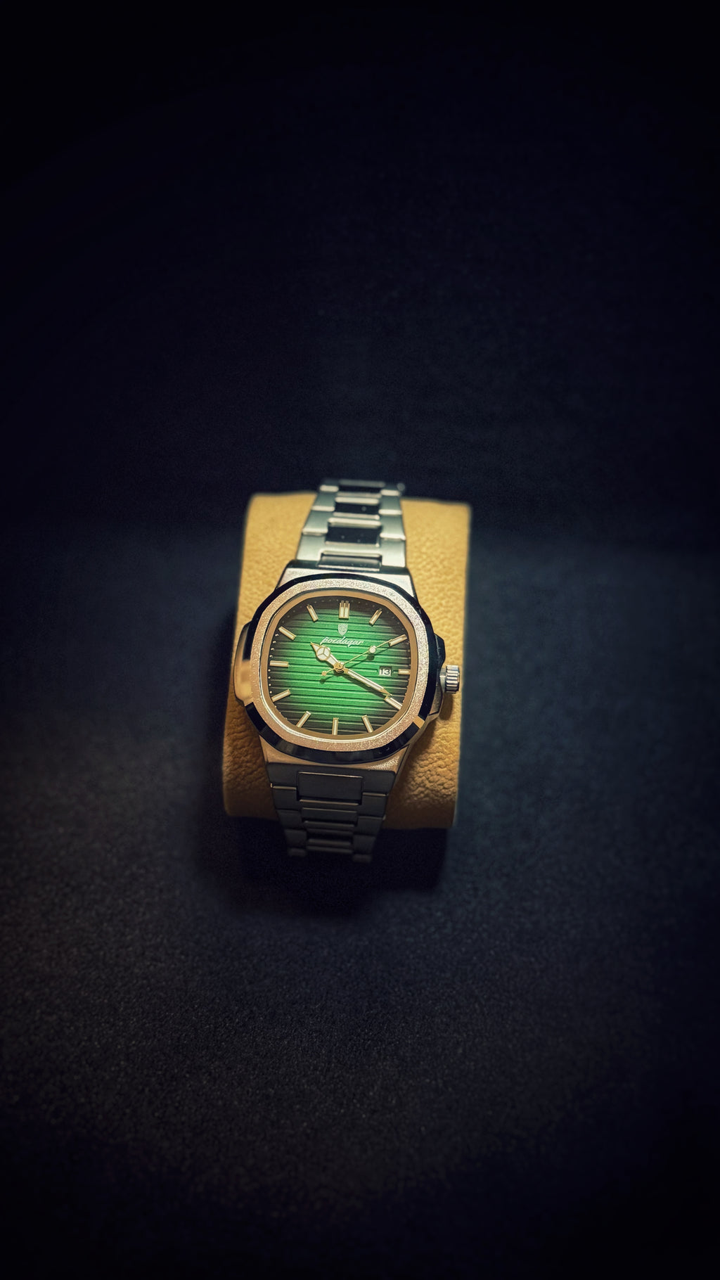 Reloj Poedagar Nautilus Acero Inox. Verde