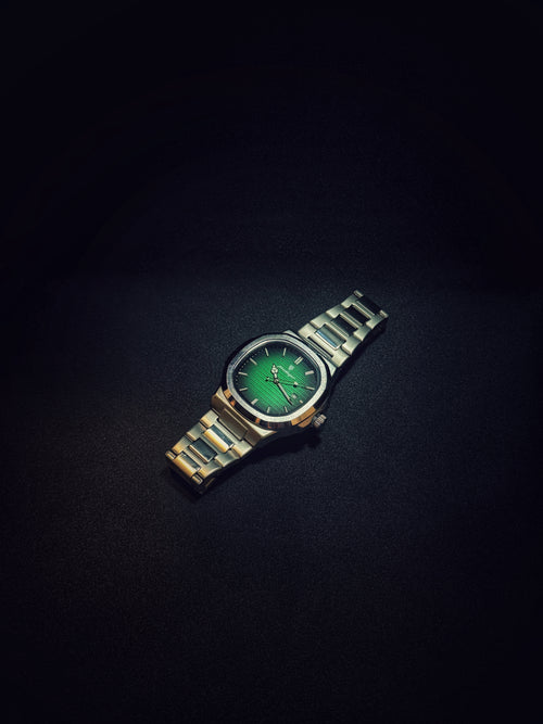 Reloj Poedagar Nautilus Acero Inox. Verde
