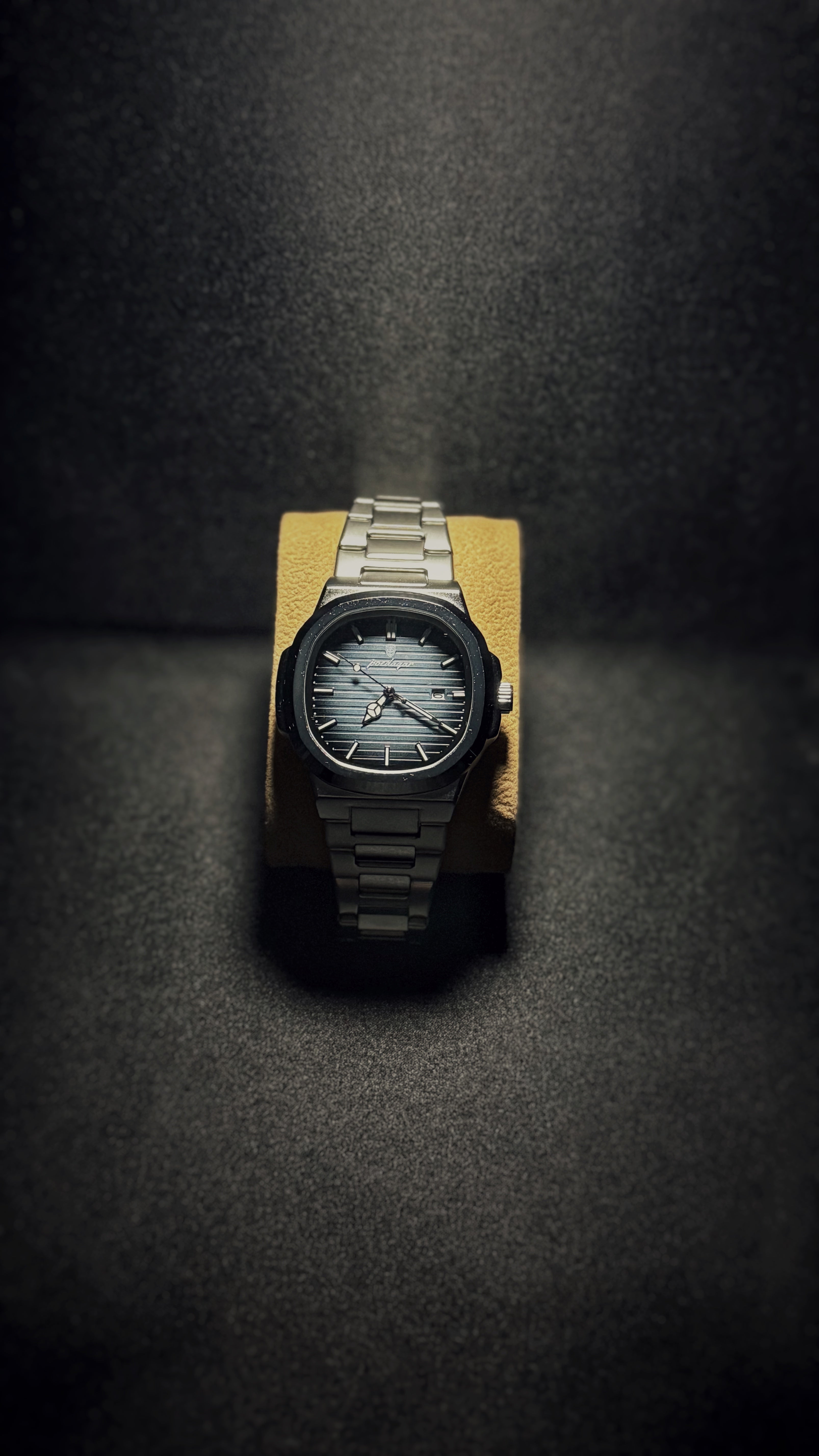 Reloj Poedagar Nautilus Acero Inox. Azul