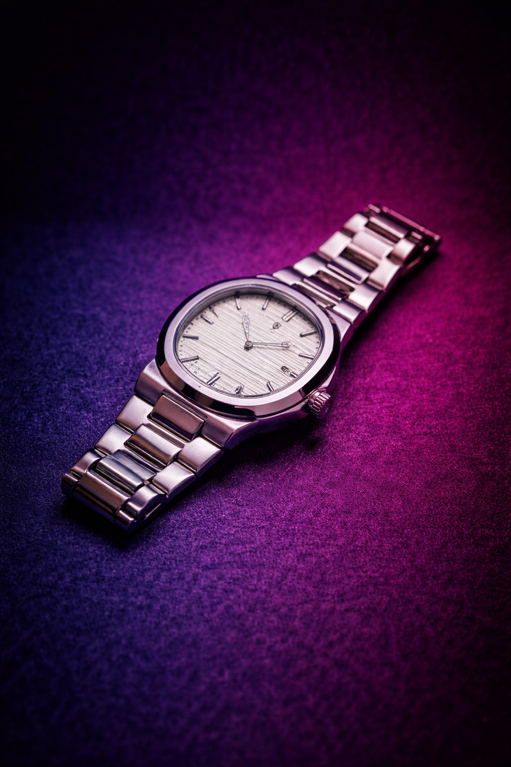Reloj Poedagar Nautilus Acero Inox. Blanco